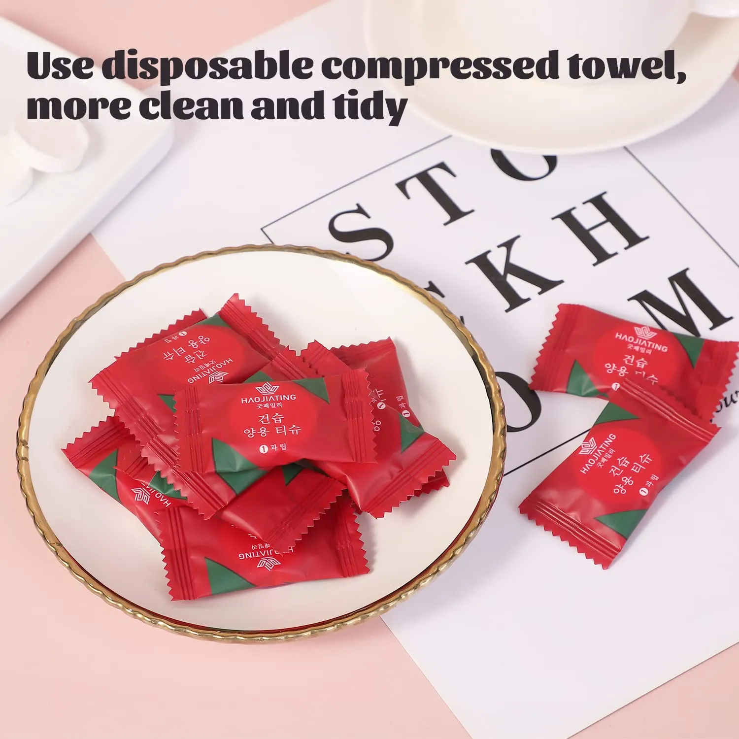 100 Pcs Mini Compressed Towels, Disposable Face Compressed Towel, Compressed Hand Wipe, Camping towel, Portable Compressed Coin Tissue for