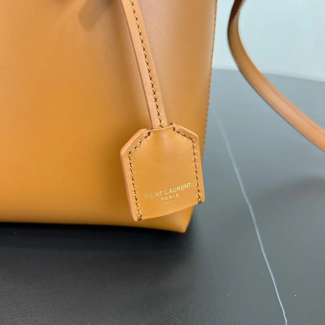 18CM yellow leather tote handbag 773995