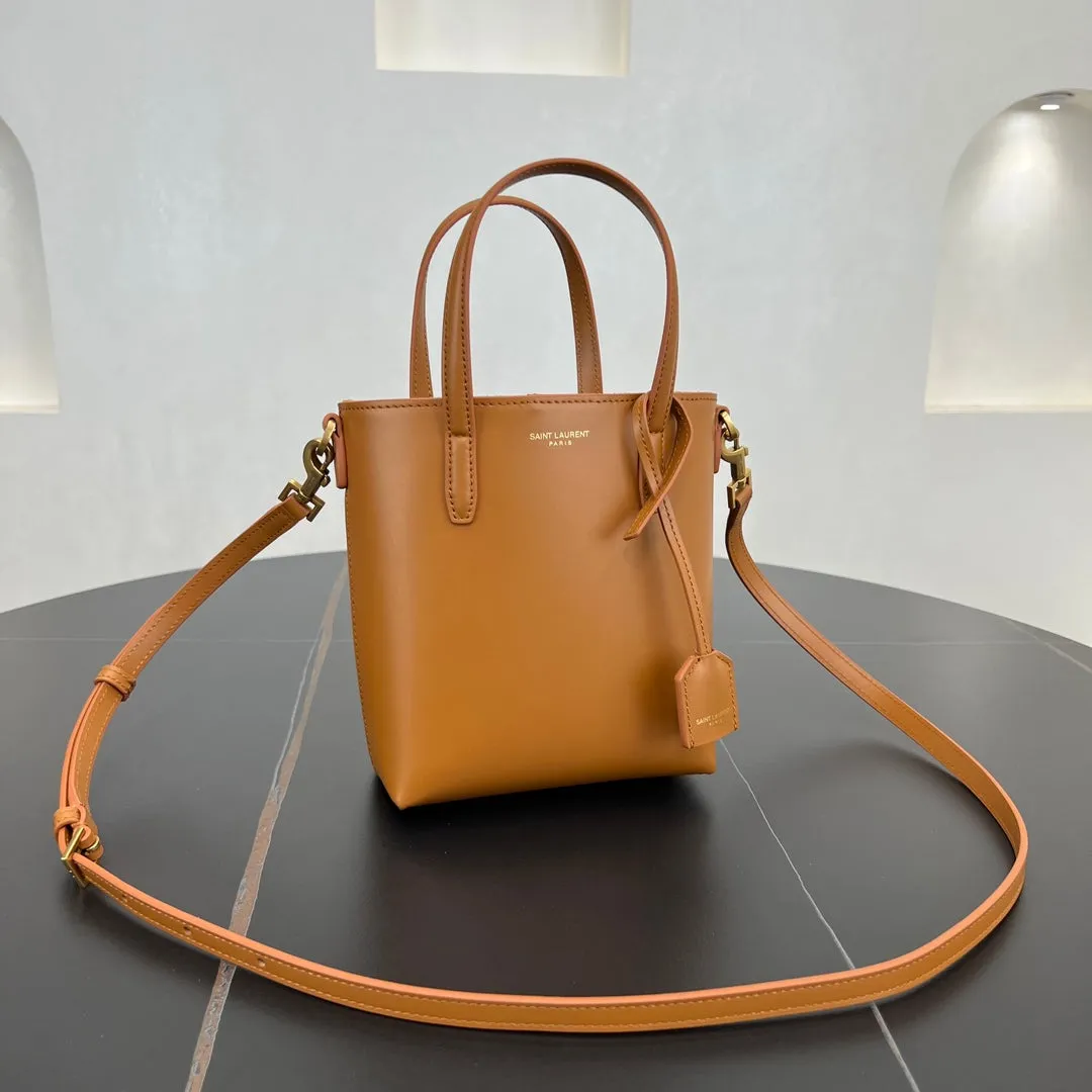 18CM yellow leather tote handbag 773995