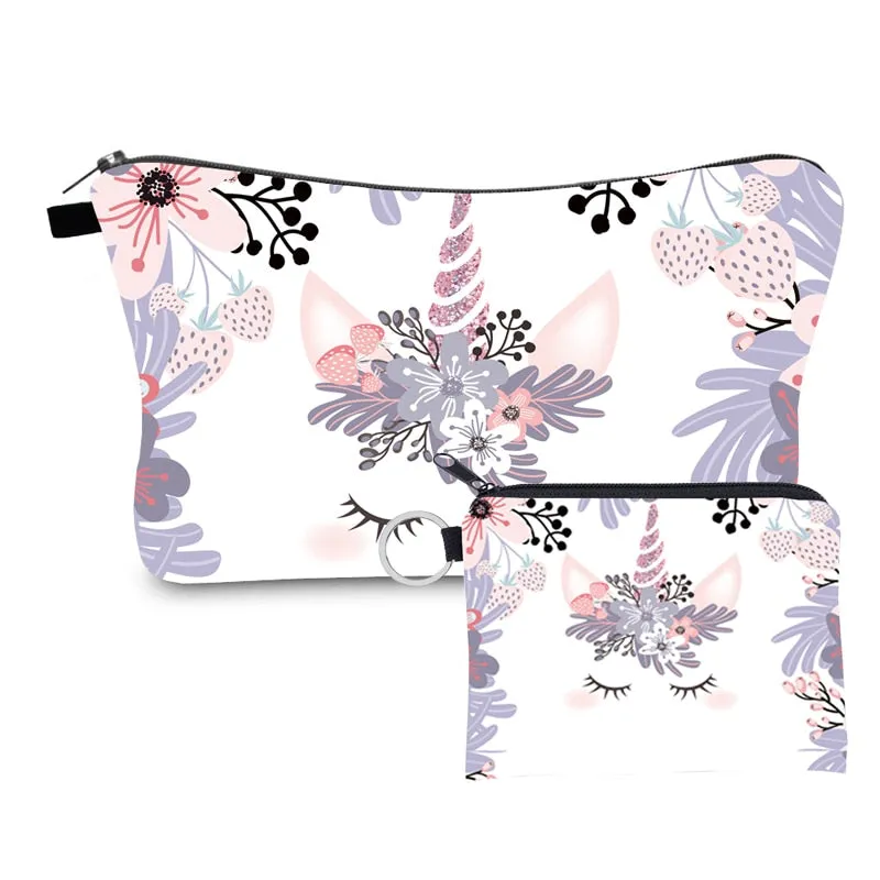 2 Pc Cosmetic Bag Set