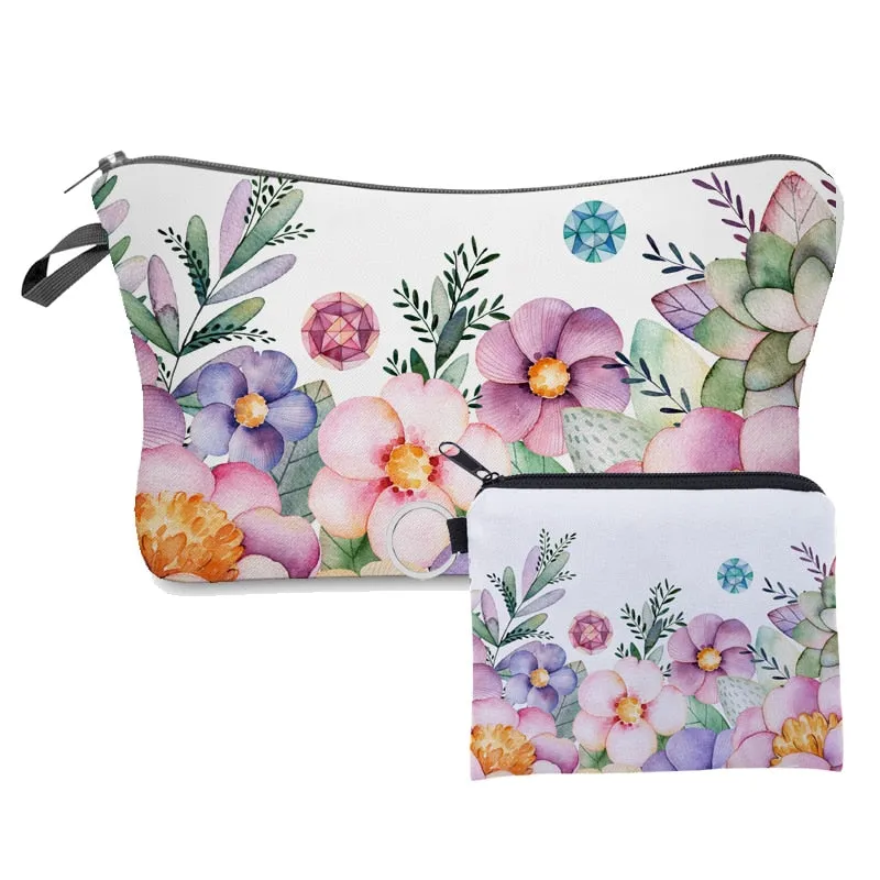 2 Pc Cosmetic Bag Set