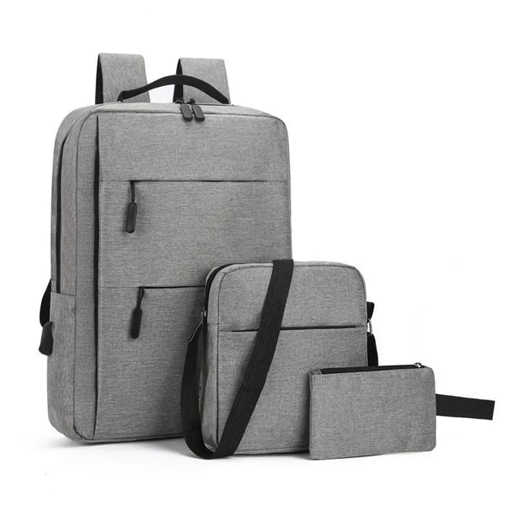 3-Piece Computer Bag Business Men's and Women's Backpacks