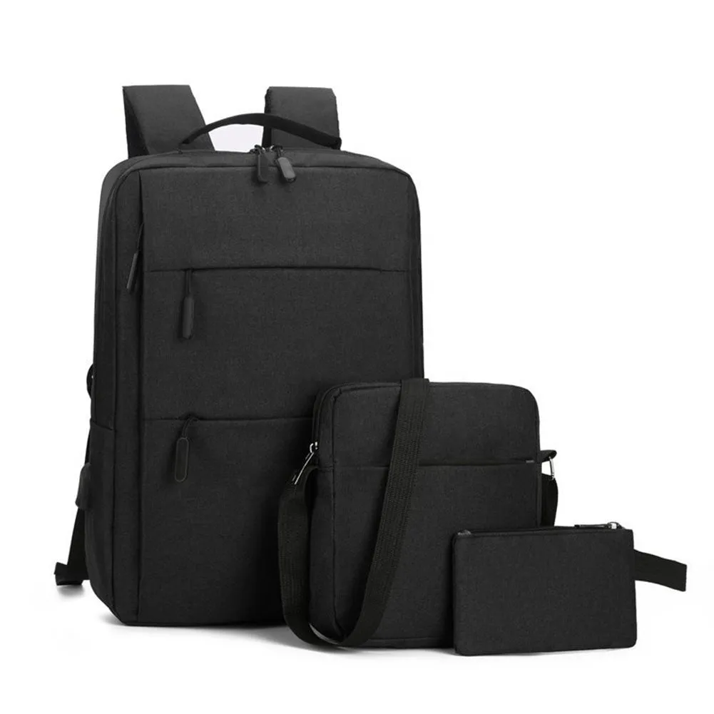 3-Piece Computer Bag Business Men's and Women's Backpacks