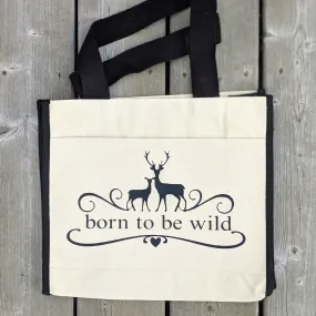 605 Born to be Wild Cotton Canvas Tote Bag