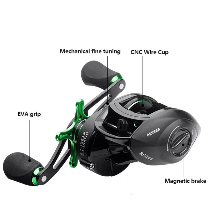 8.1:1 12 1BB Fishing Reel