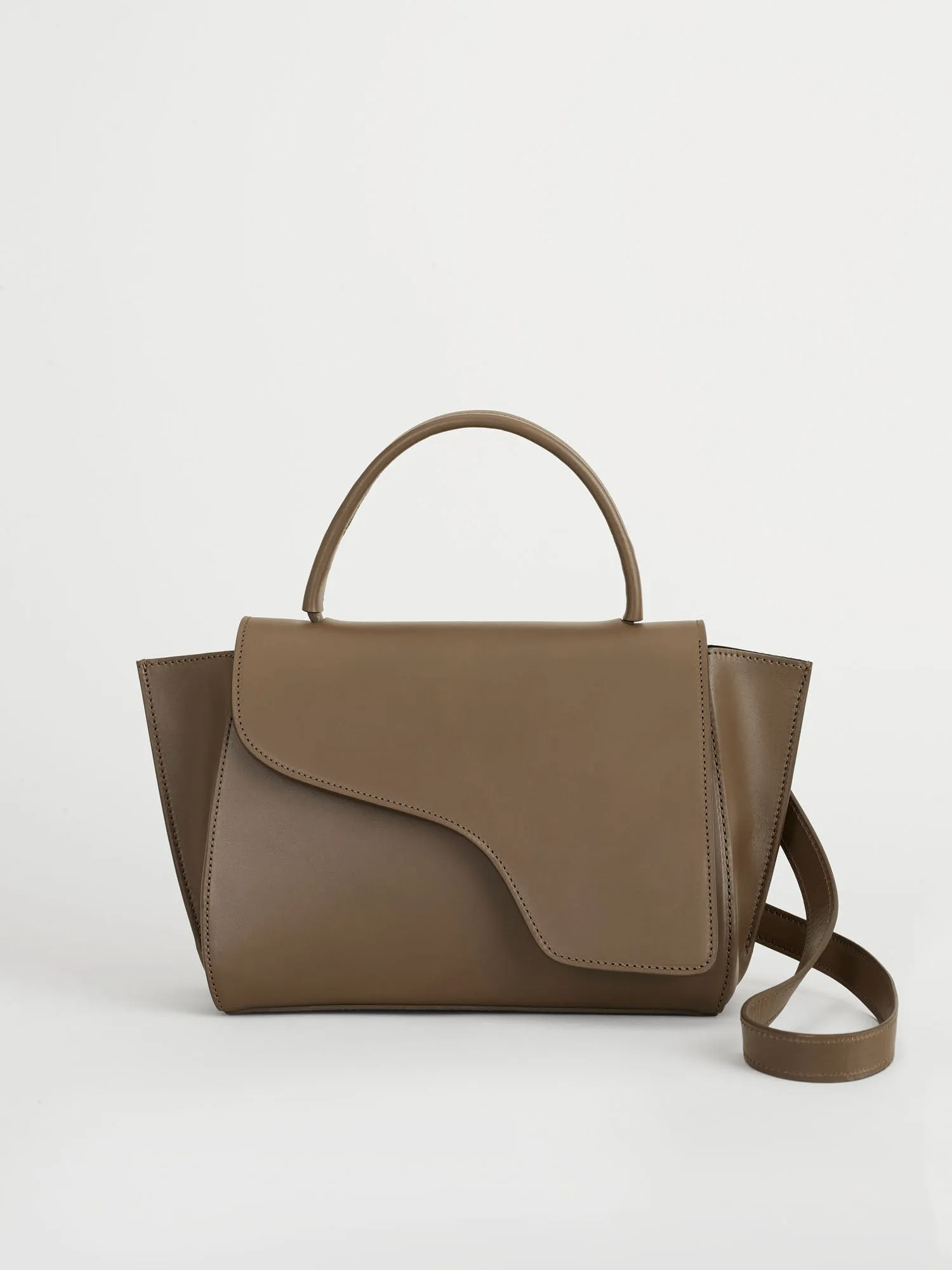 Arezzo Khaki Brown Handbag