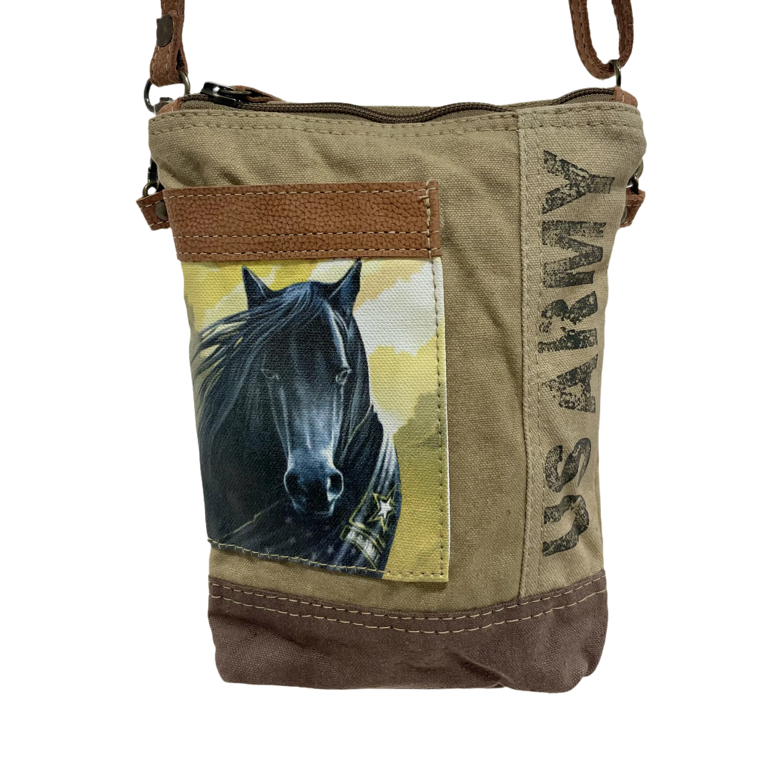 Army Horse Crossbody Bag