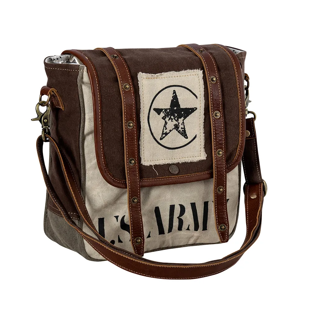 Army Motif Shoulder Bag