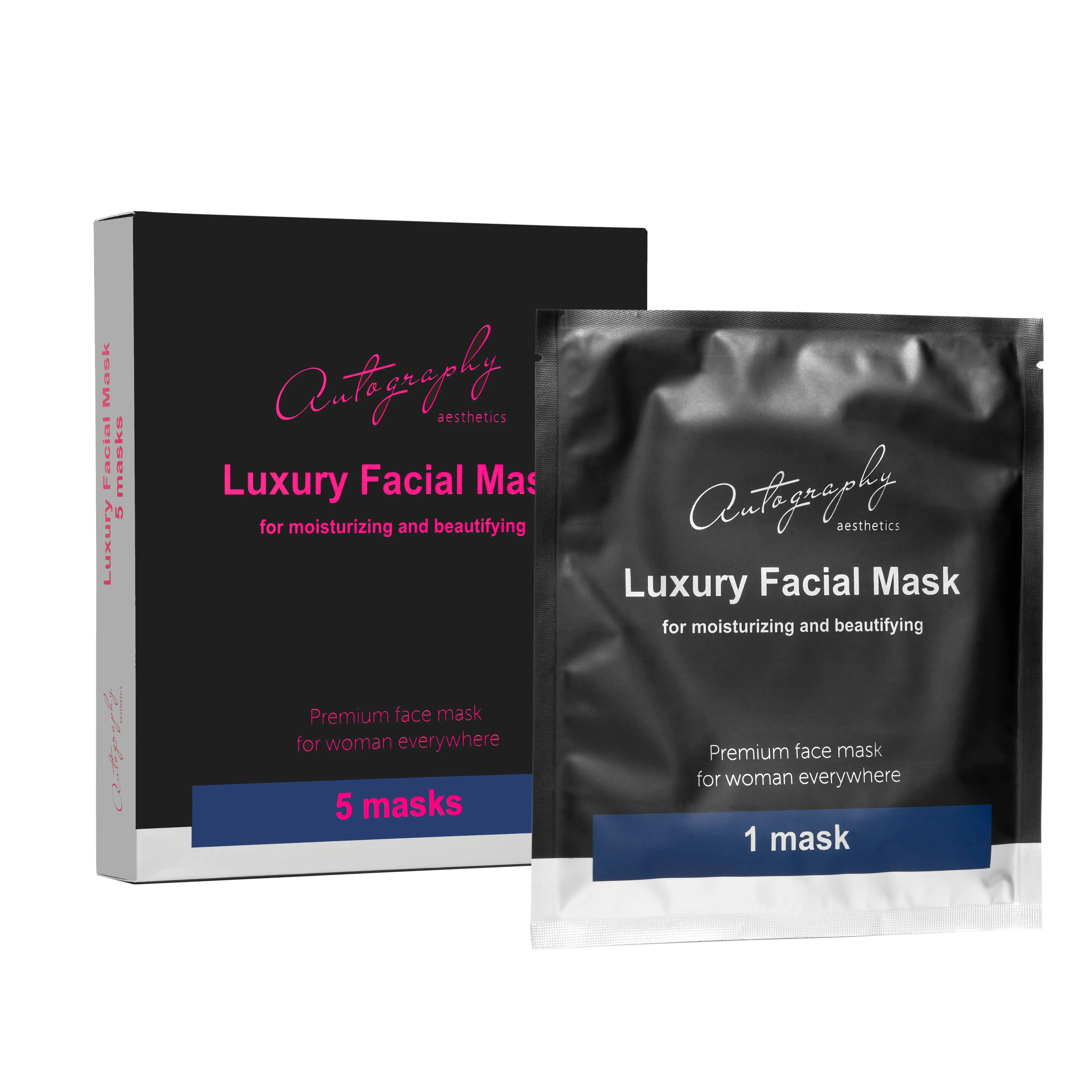 Autography Premium Facial Mask with Acetyl Hexapeptide-8, Hyaluronic Acid and Collagen