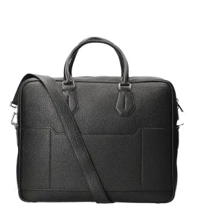 Bally Plain Textured Briefcase