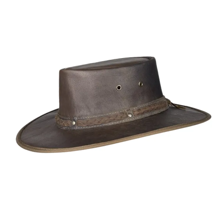 Barmah 1018 HC Hickory Squashy Crackle Kangaroo Hat