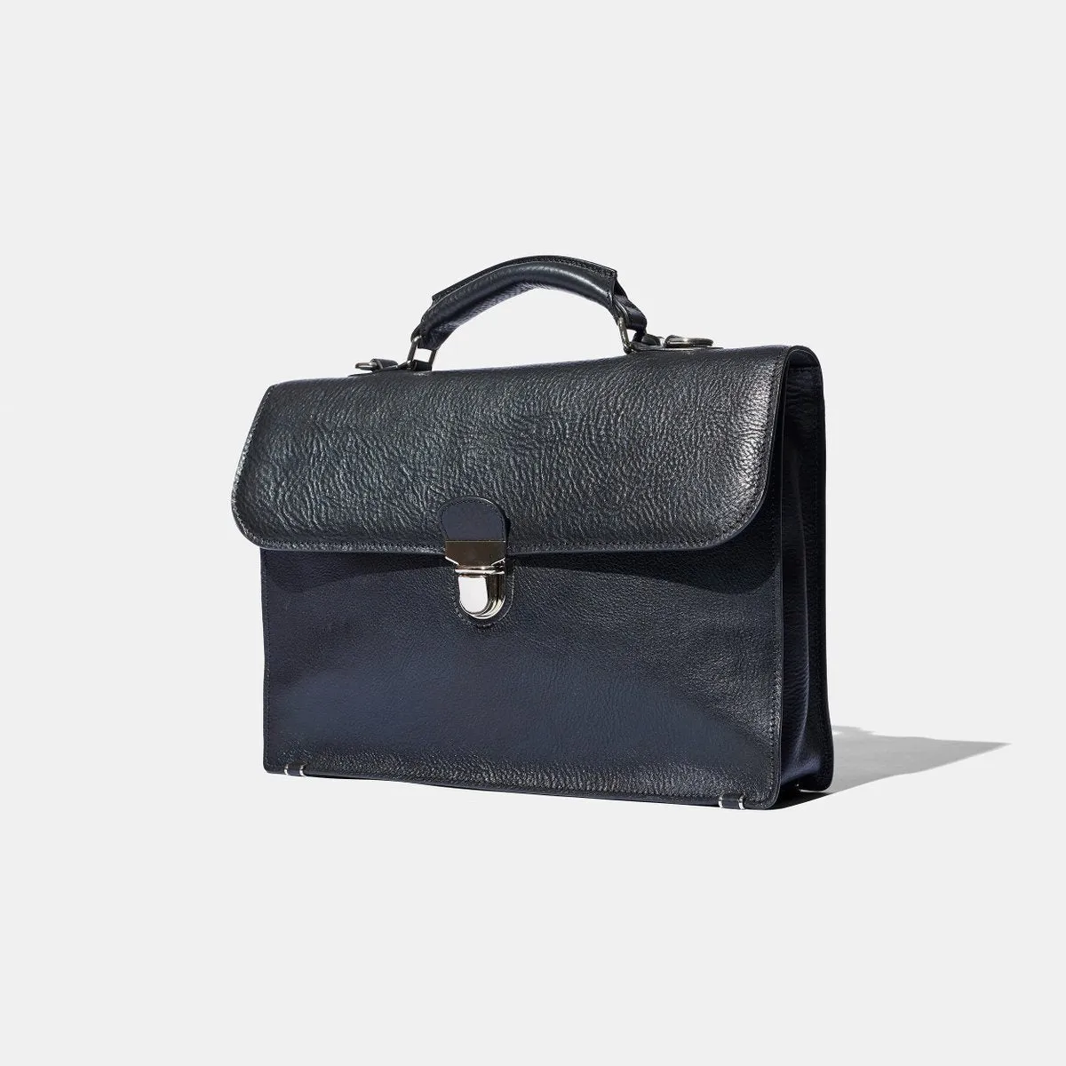 Baron - Small Briefcase BLACK GRAIN LEATHER