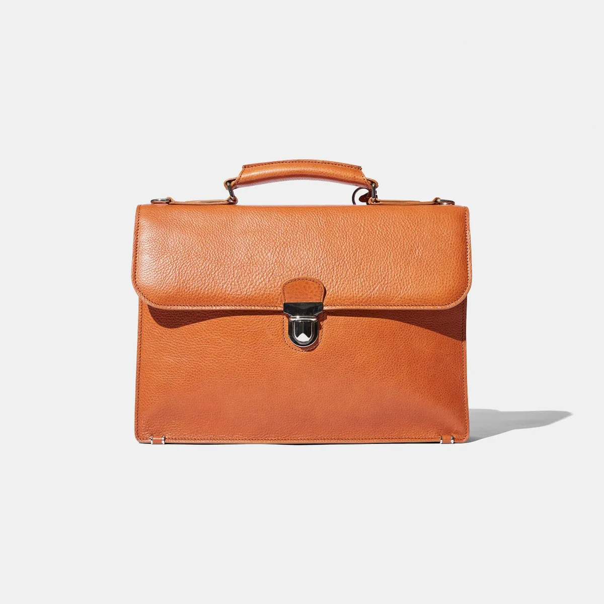 Baron - Small Briefcase BLACK GRAIN LEATHER