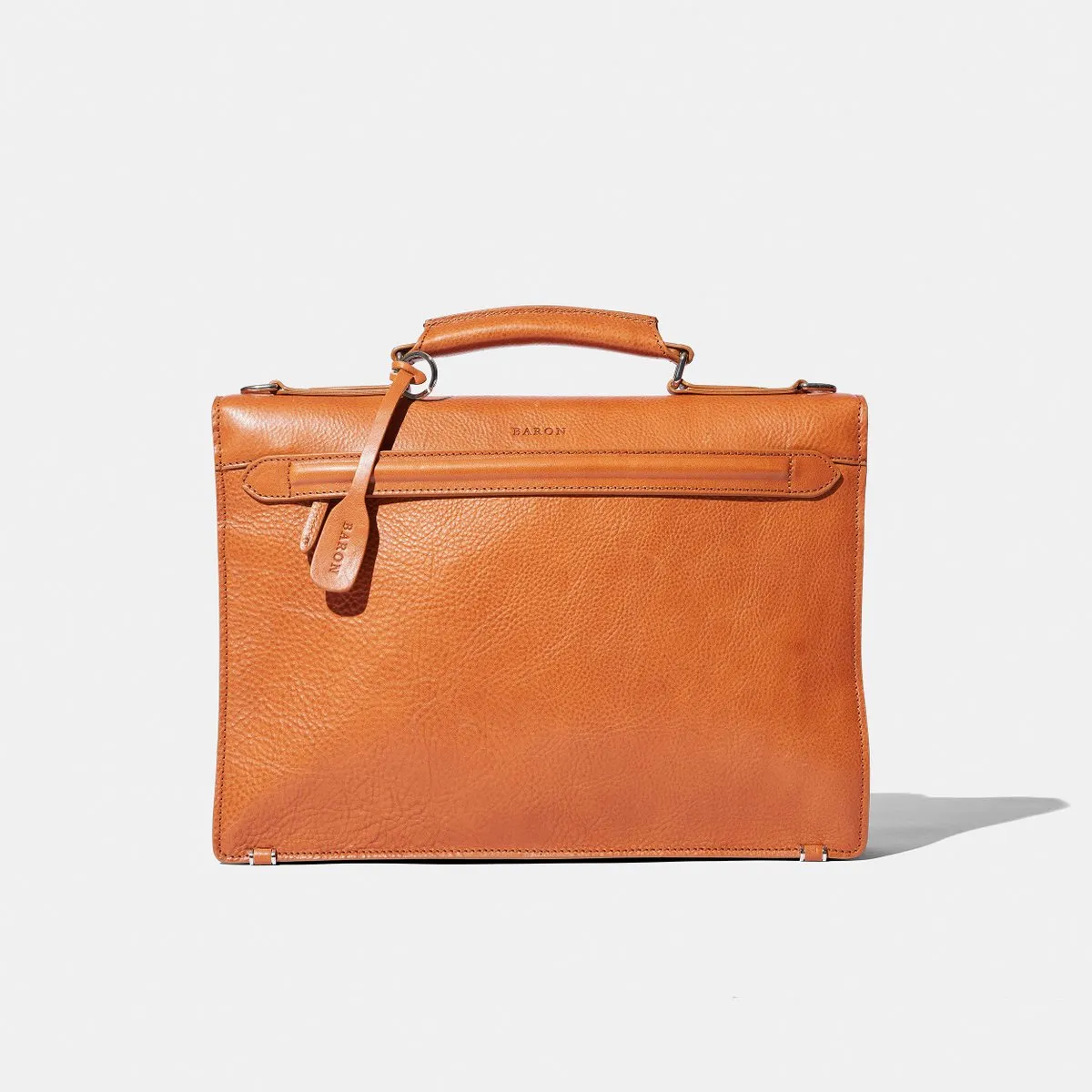 Baron - Small Briefcase BLACK GRAIN LEATHER