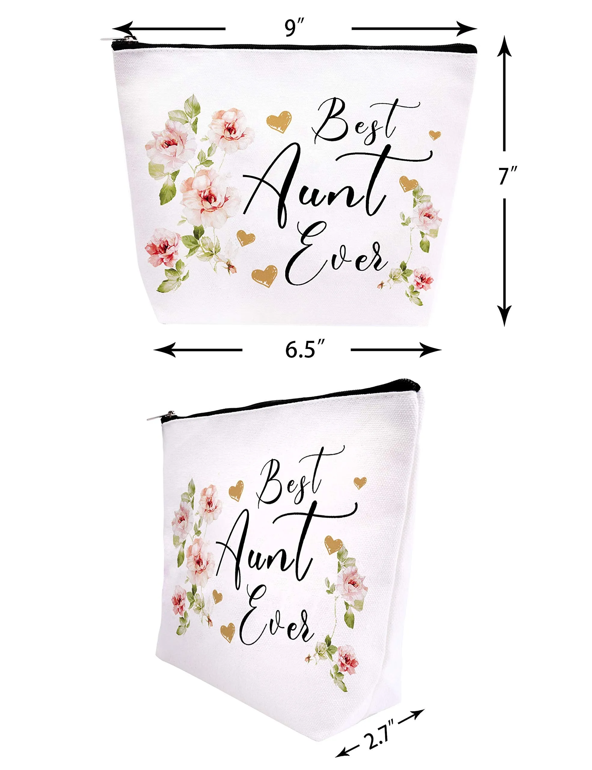 Best Aunt Ever Gifts, Aunt Gifts, Best Gifts for Auntie, Best Aunt Ever Cosmetic Bag, Best