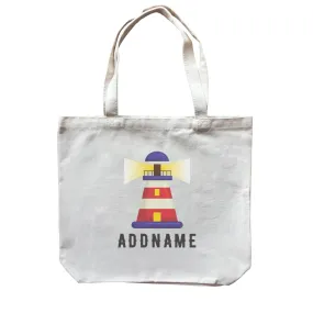 Birthday Sailor Lighthouse Addname Canvas Bag