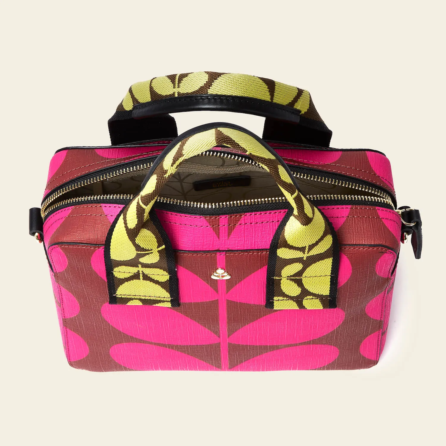 Block Handbag - Solid Stem Cerise