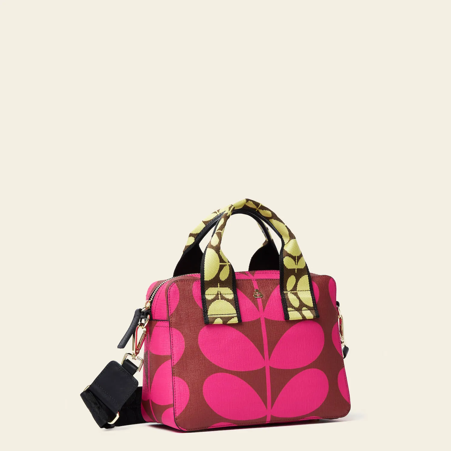 Block Handbag - Solid Stem Cerise