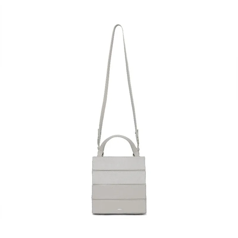 Block Small Foldable Handbag - Gray