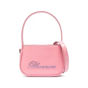 Blumarine crystal-embellished logo tote bag Pink