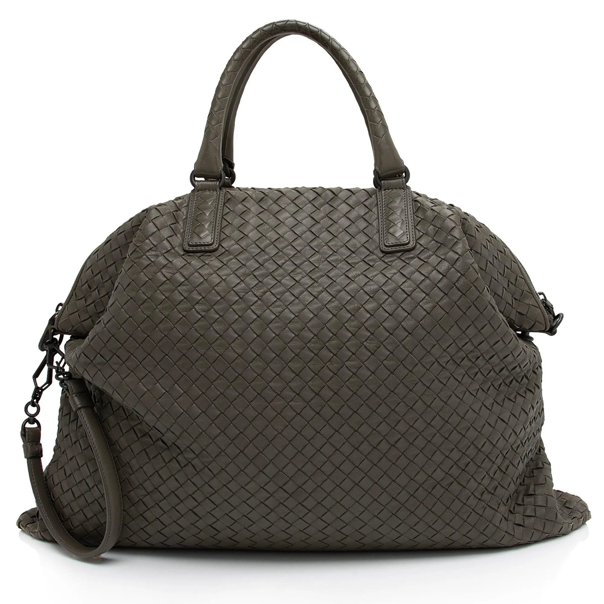 Bottega Veneta Intrecciato Nappa Leather Convertible Maxi Tote (SHF-Ge67HA)