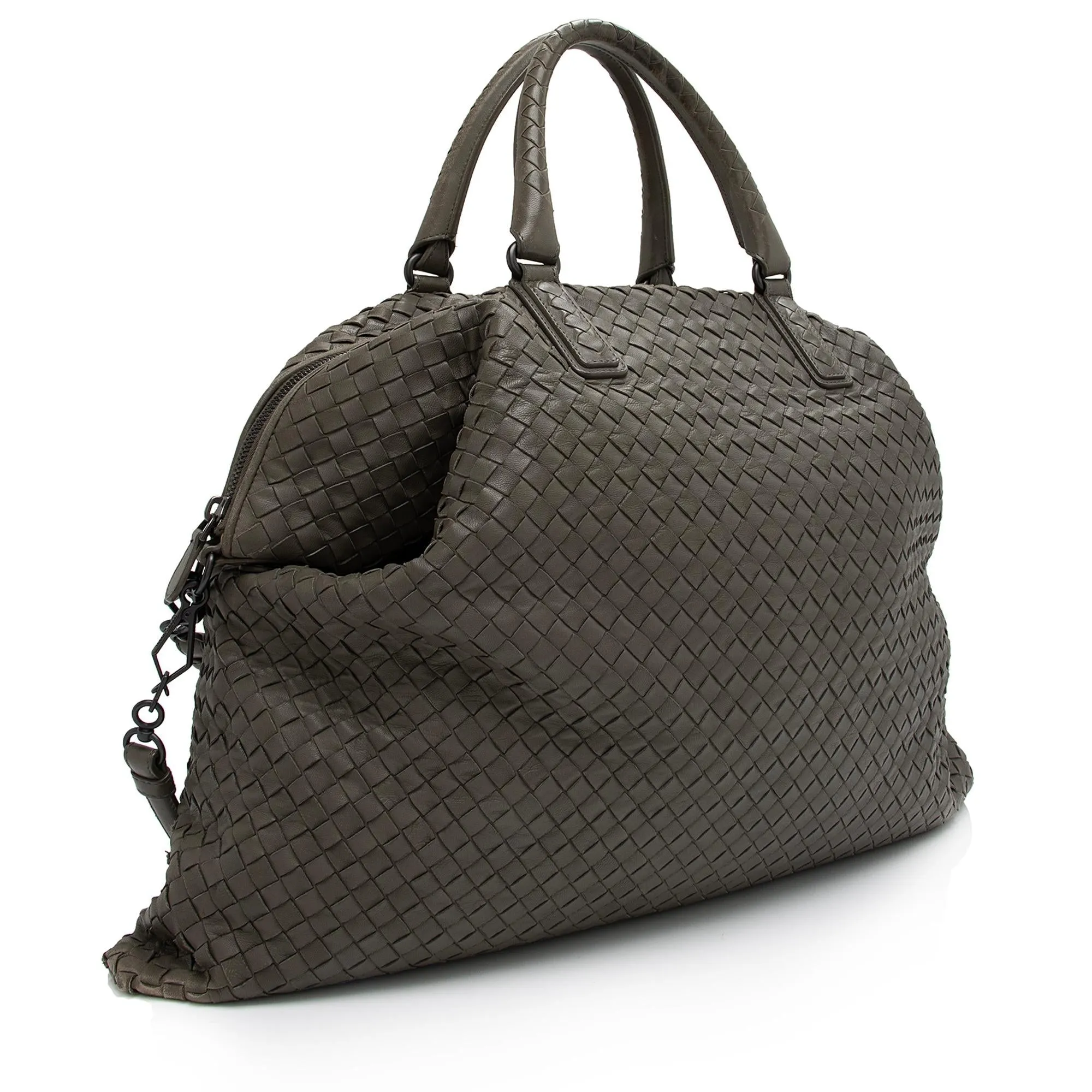 Bottega Veneta Intrecciato Nappa Leather Convertible Maxi Tote (SHF-Ge67HA)