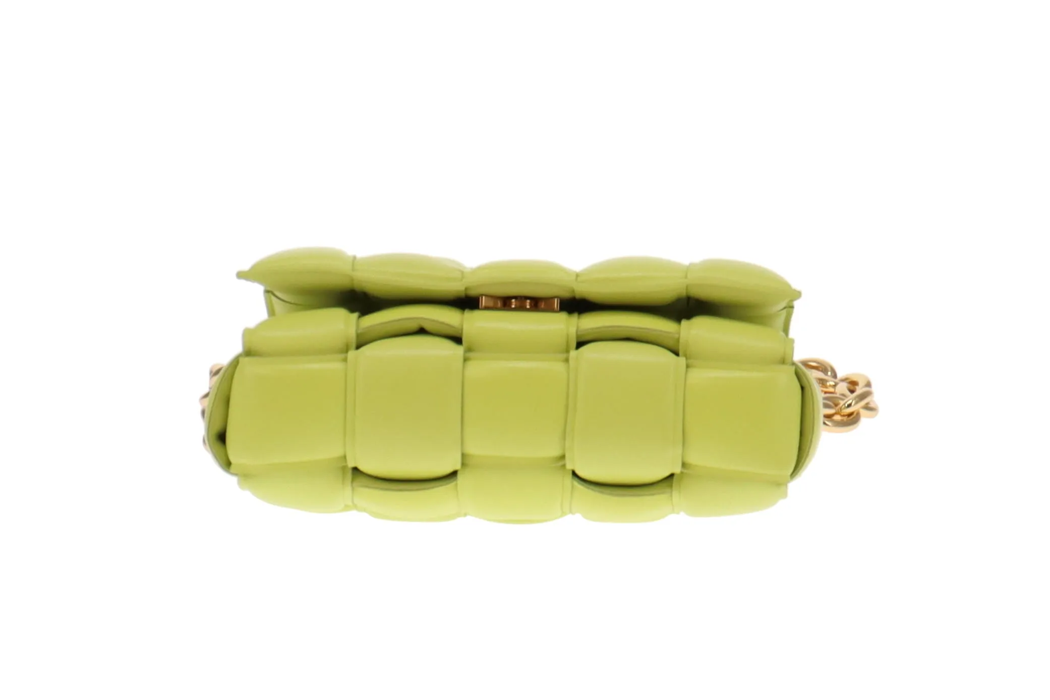 Bottega Veneta Lime Lambskin Padded Chain Cassette RRP €4200