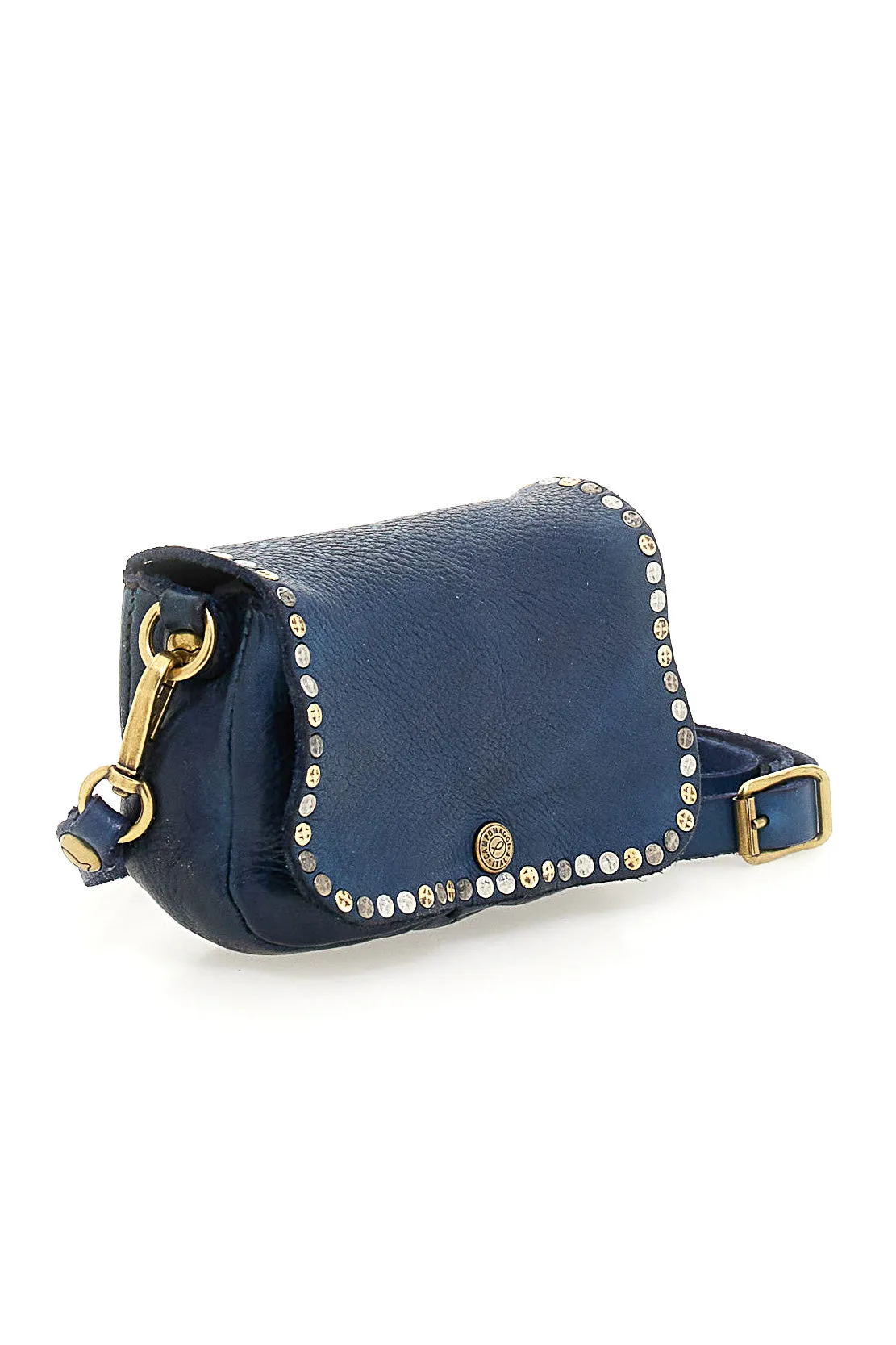 Campomaggi - Crossbody Studs Bag - Sapphire