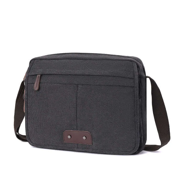 Canvas Messenger Bag | Fits 13.3 Inch Laptop