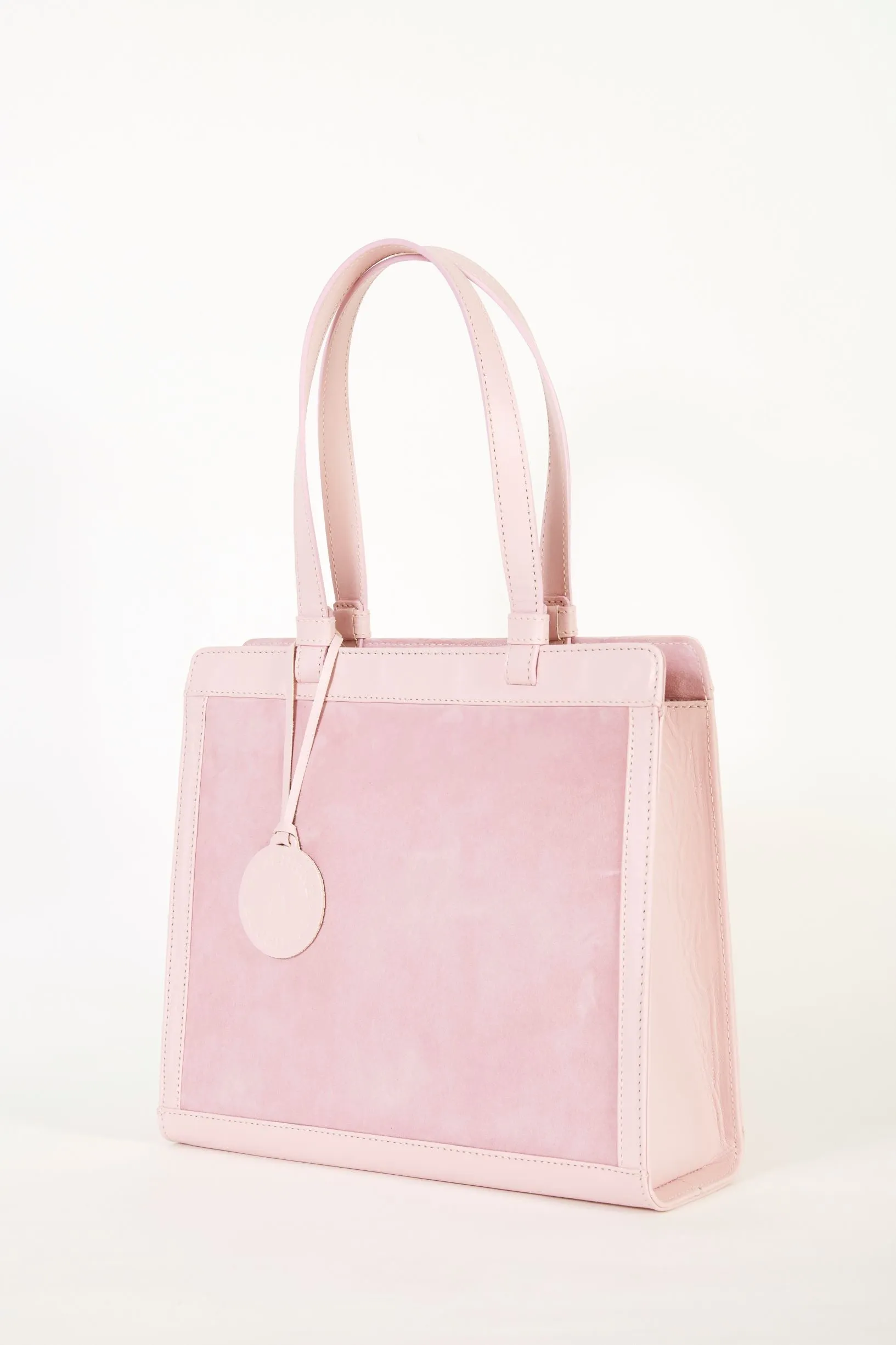 Carré Suede Handbag