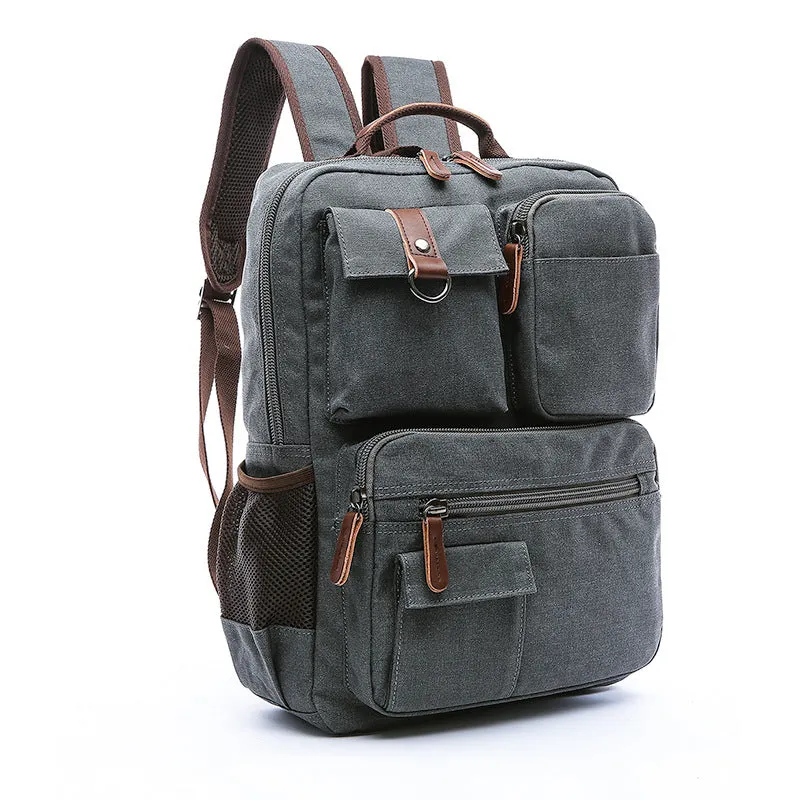 Casual Canvas Travel Student Backpack 8678