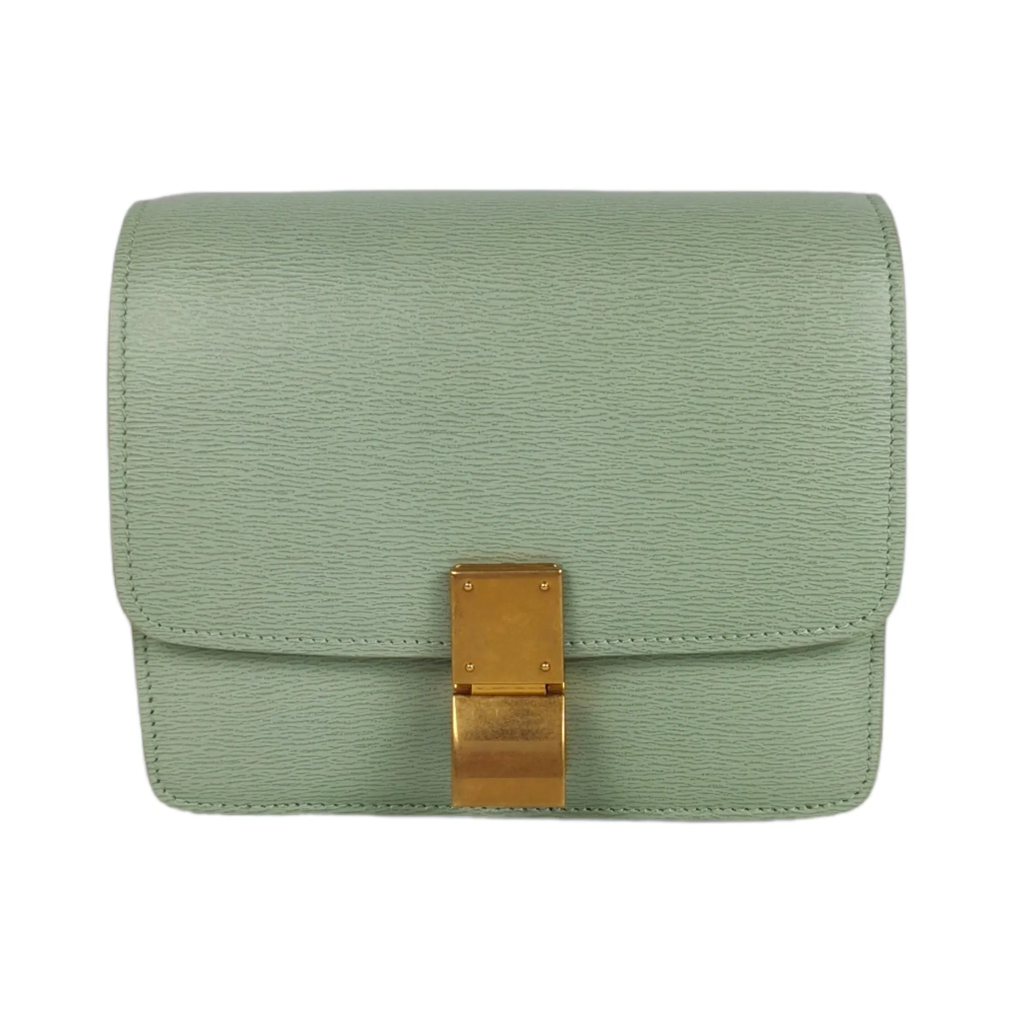 Celine Classic Box Small Green Calfskin