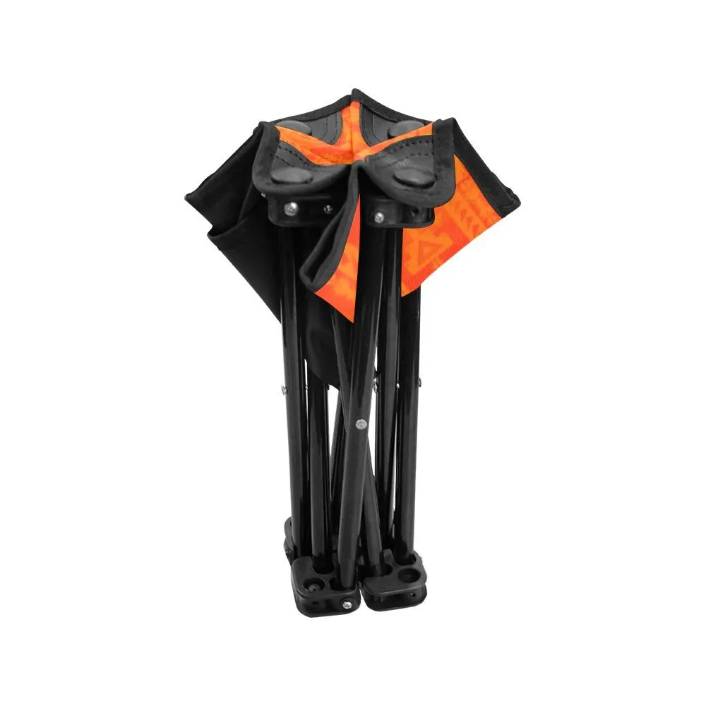 Chiefs Mountain Orange A feather for each Folding Fishing Stool