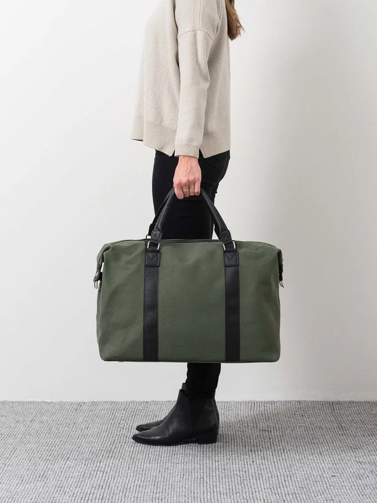 Citta Canvas Weekender Bag Olive