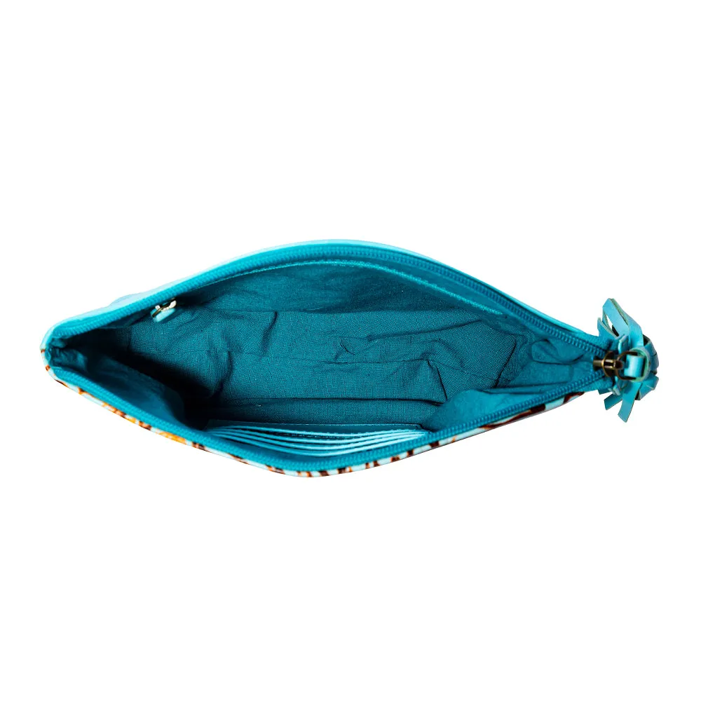 Clarendon Pouch in Turquoise