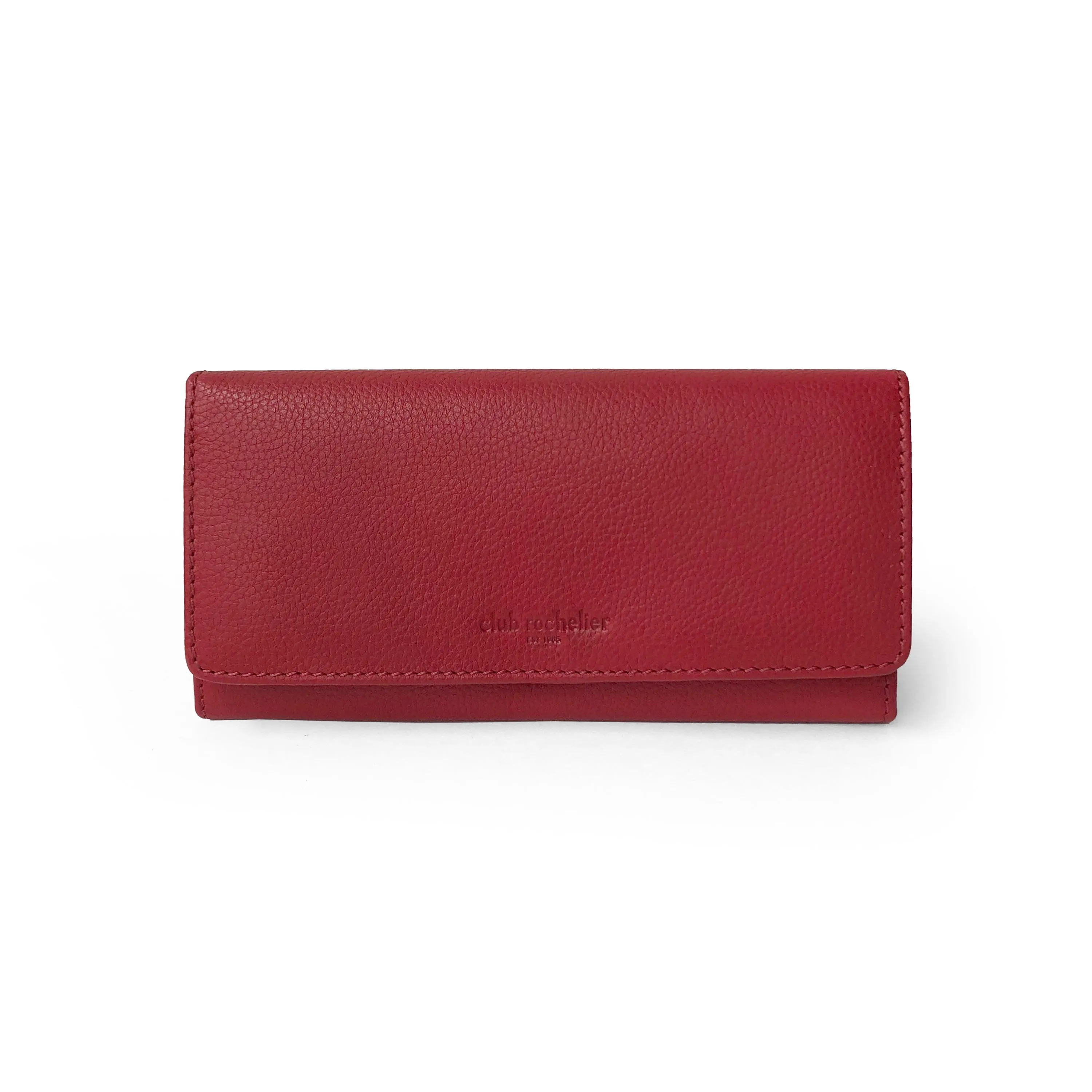 Club Rochelier Ladies Full Leather Clutch Wallet with Gusset Pocket