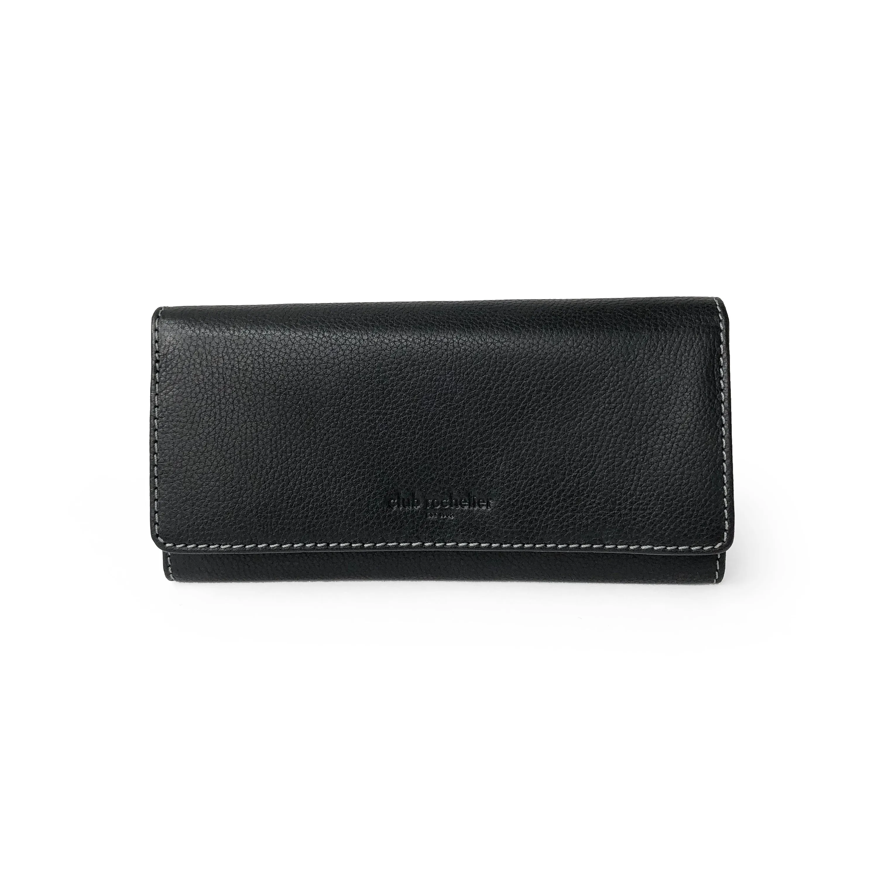 Club Rochelier Ladies Full Leather Clutch Wallet with Gusset Pocket