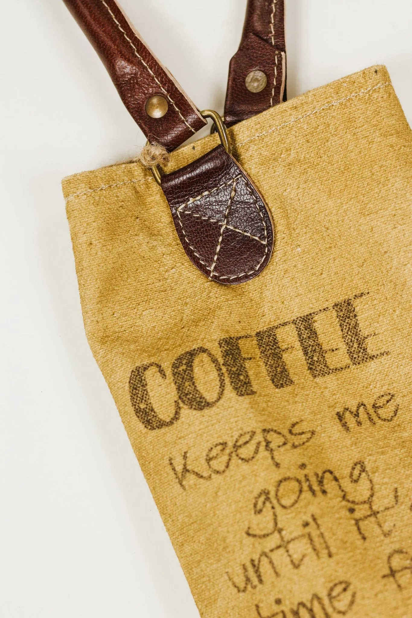 Coffee Keeps Me Going Wine Bag