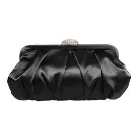 Concord Handbag in Black Satin