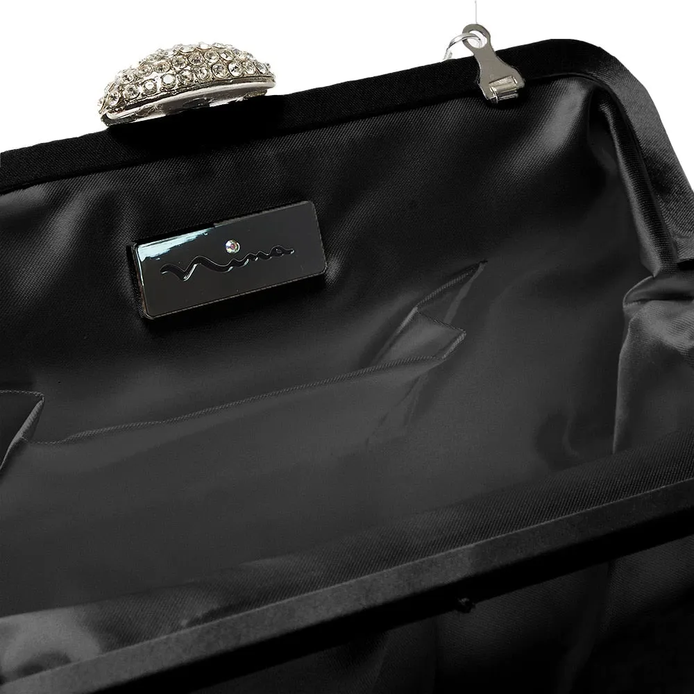 Concord Handbag in Black Satin