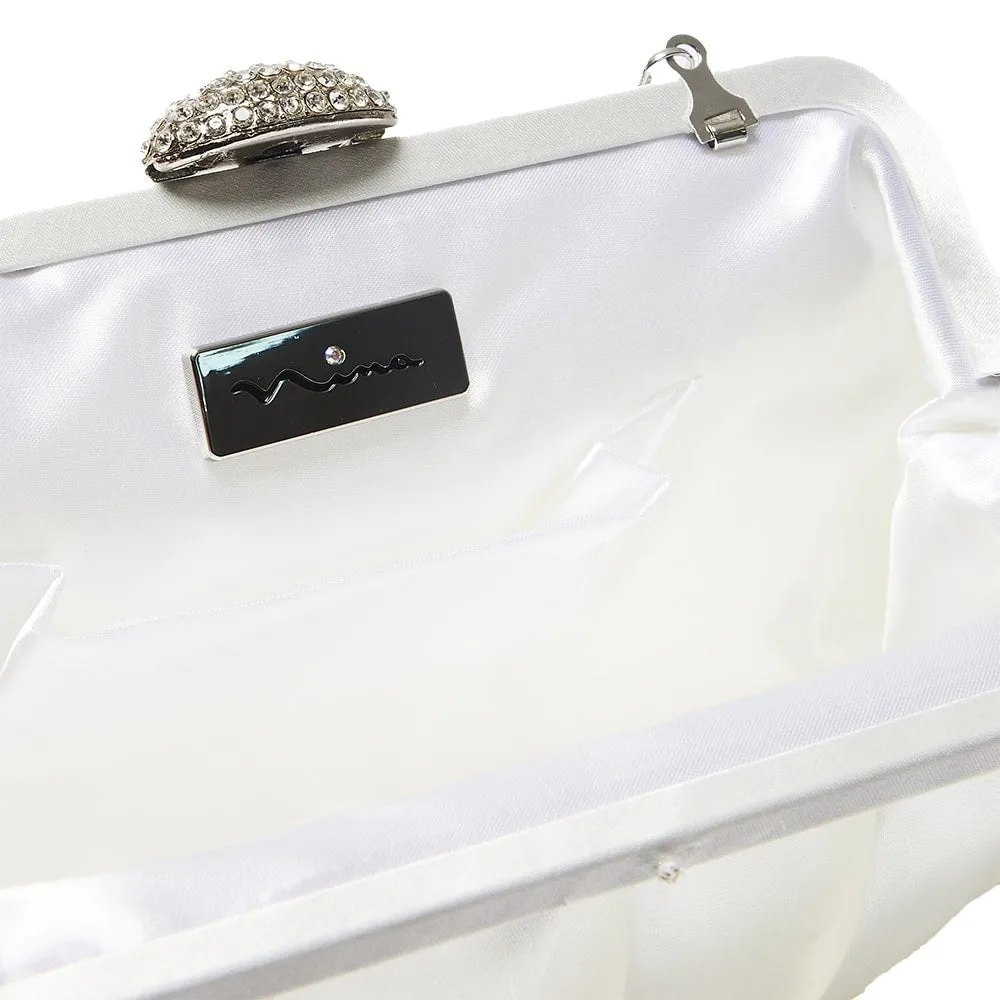 Concord Handbag in Ivory Satin