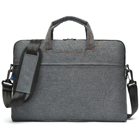 CoolBELL Water Resistant Nylon Unisex Slim 17.3 inch Laptop Messenger Bag Briefcase Handbag (Grey)