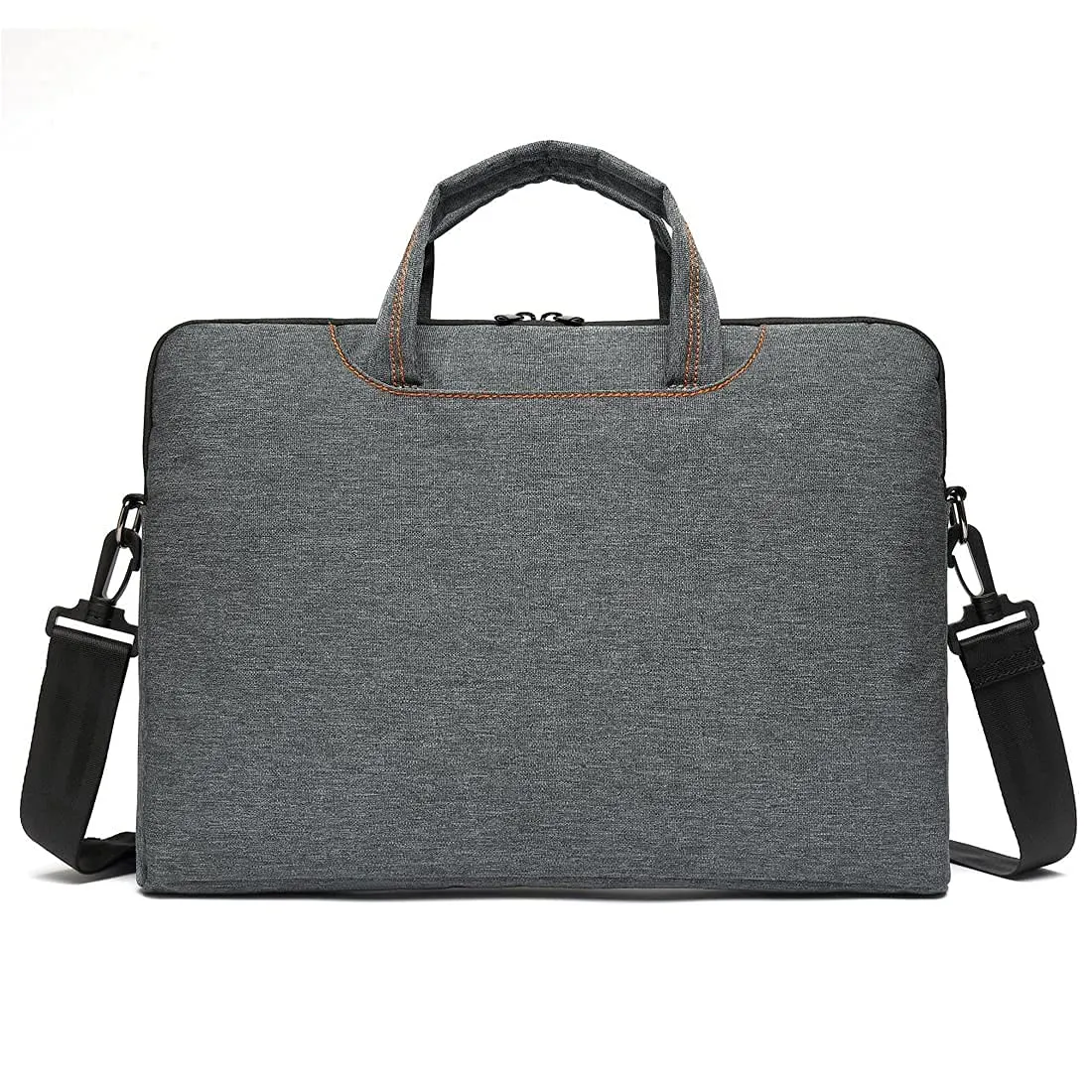 CoolBELL Water Resistant Nylon Unisex Slim 17.3 inch Laptop Messenger Bag Briefcase Handbag (Grey)