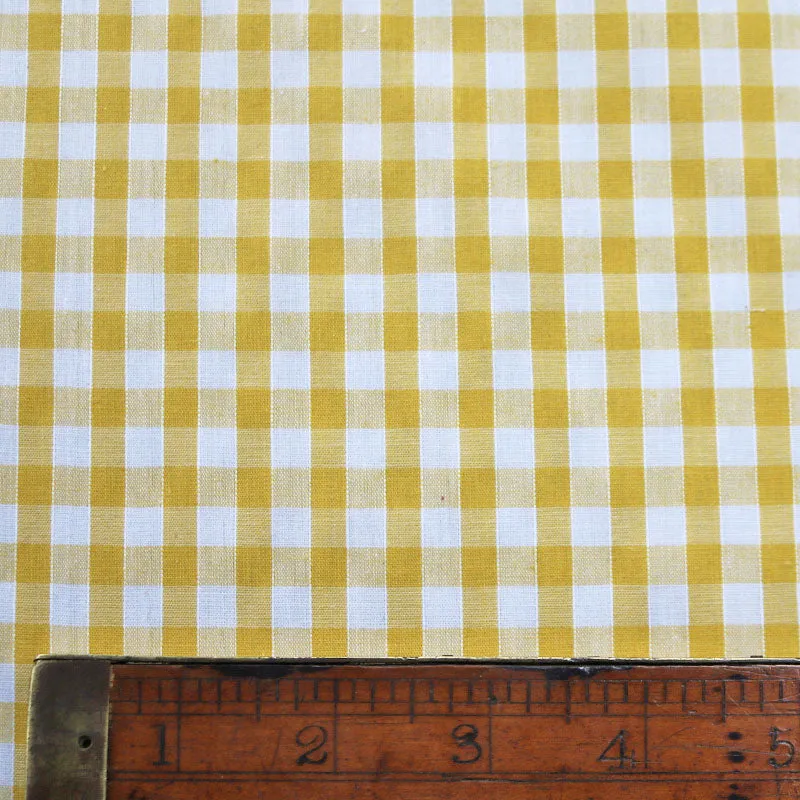 Corded Gingham - Yellow