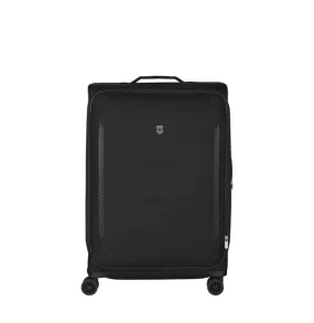 Crosslight Large Softside Case 8-Wheel Expandable Eco-Friendly Travel Case- Black