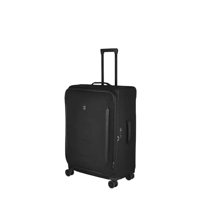 Crosslight Large Softside Case 8-Wheel Expandable Eco-Friendly Travel Case- Black