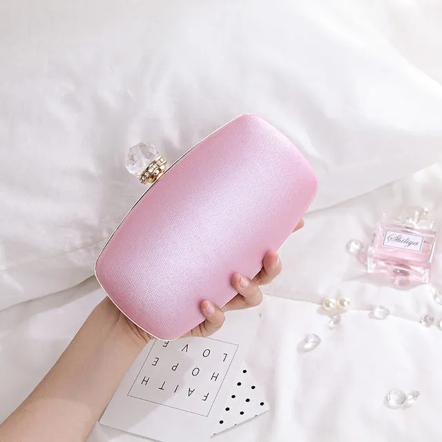 Crystal Closure Clutch Bag