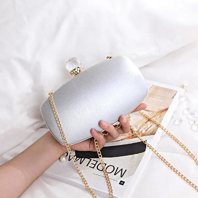 Crystal Closure Clutch Bag