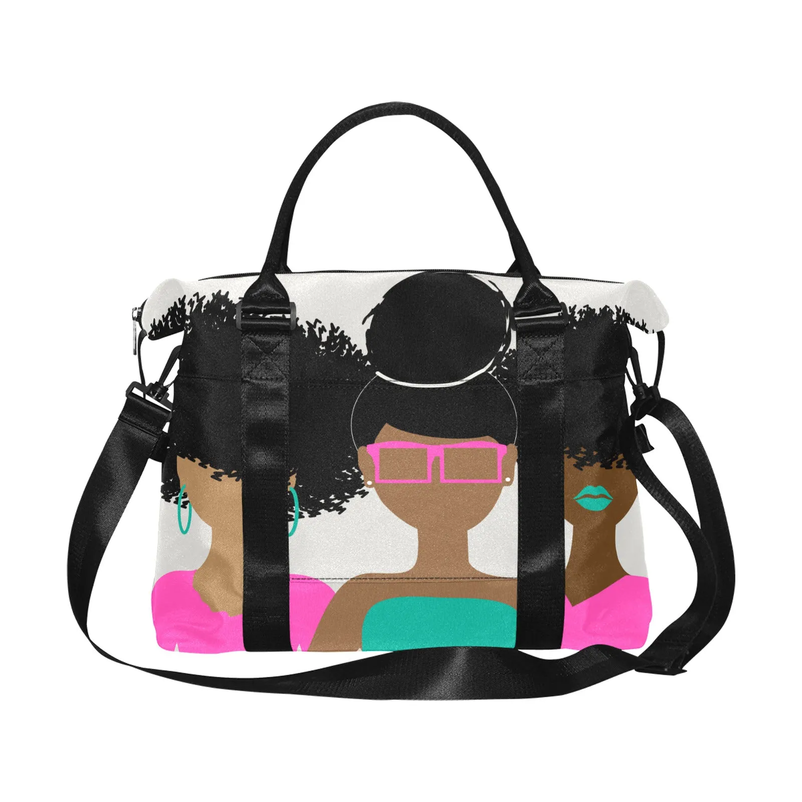 Curly Girl Trio (Pink) Trolley Bag