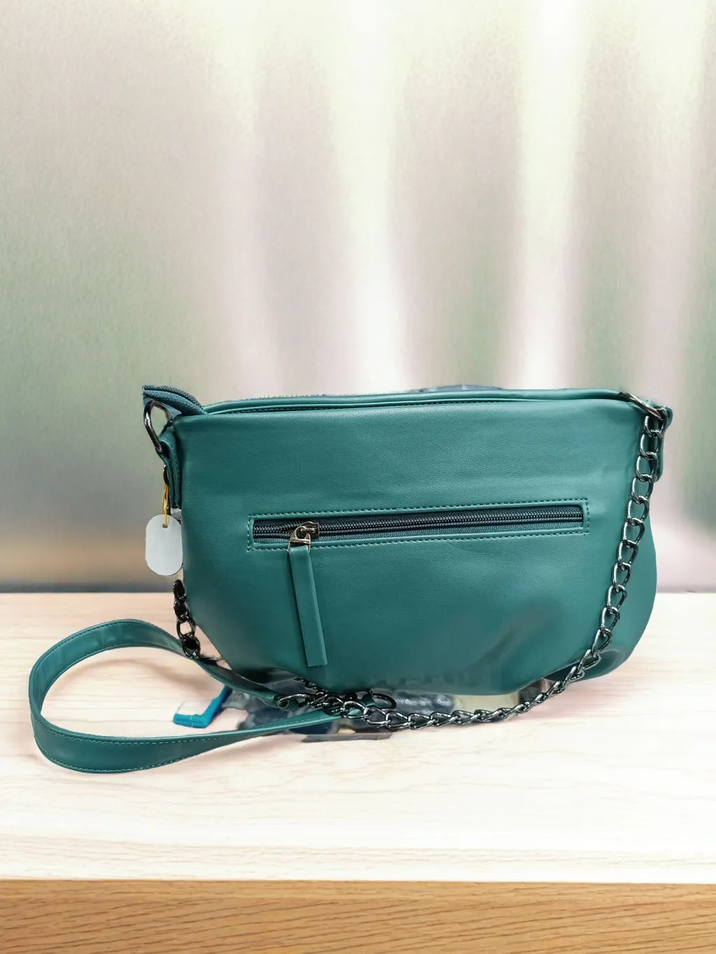 Dark green with chain sling bag for women / girls